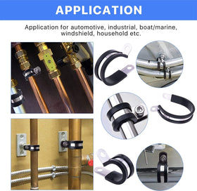LAZIRO cable clamps 1/2-inch set protect pipes