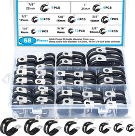 LAZIRO cable clamps 1-inch set organize heavy wiring