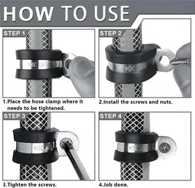 LAZIRO cable clamps 5/8-inch set support large cables
