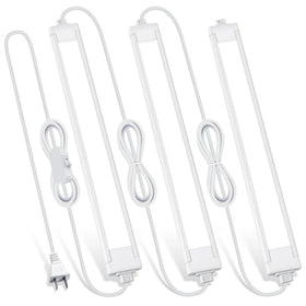 Lazukes 3-pack under-cabinet lights brighten the kitchen workspace.