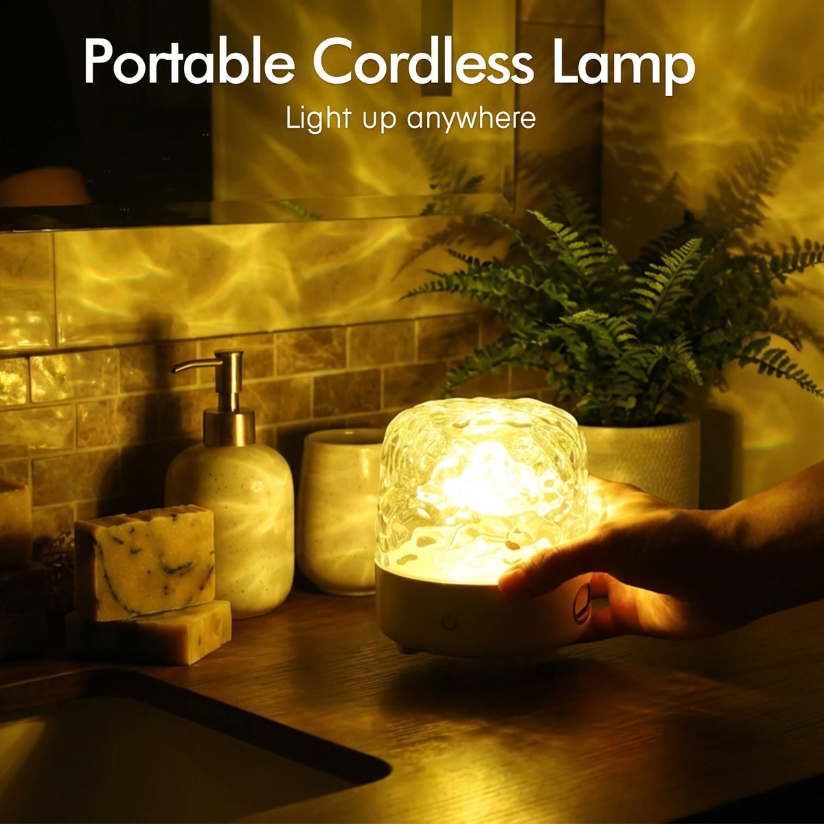 Lazukes 360° shade water ripple feature enhances ambience