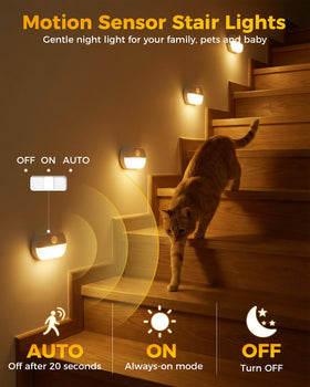 Lazukes rechargeable night light with USB-C charging for easy recharge.