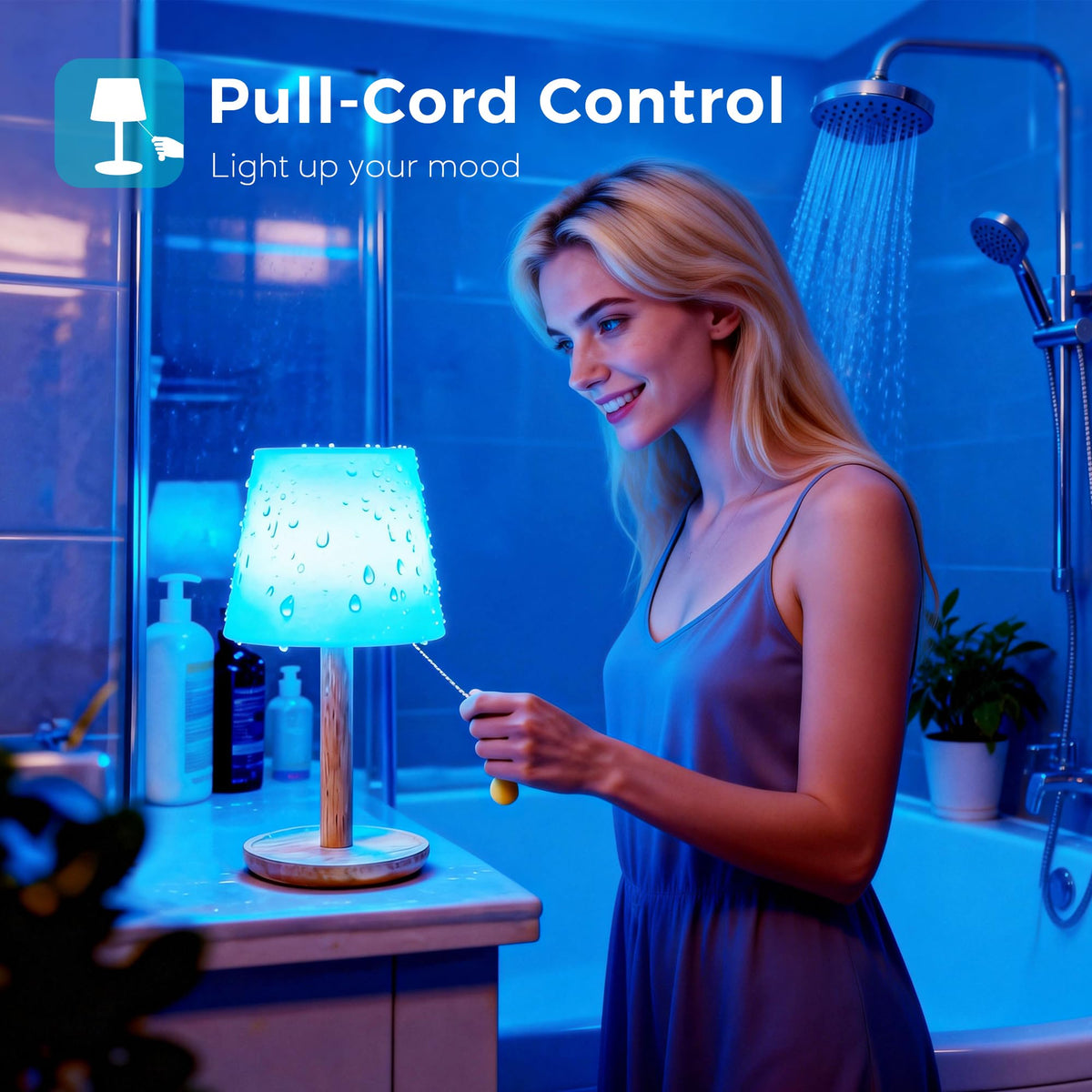 Lazukes remote control and pull cord offer effortless light adjustment
