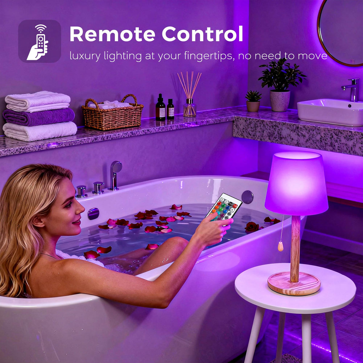 Lazukes rechargeable cordless lamp with USB-C makes flexible placement easy