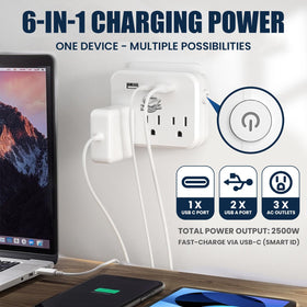 Lazy Day at Sea compact design cruise outlet enables easy packing and in-cabin charging.