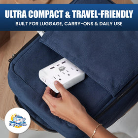 Lazy Day at Sea multi-device charging hub for smartphones, tablets, and cameras.