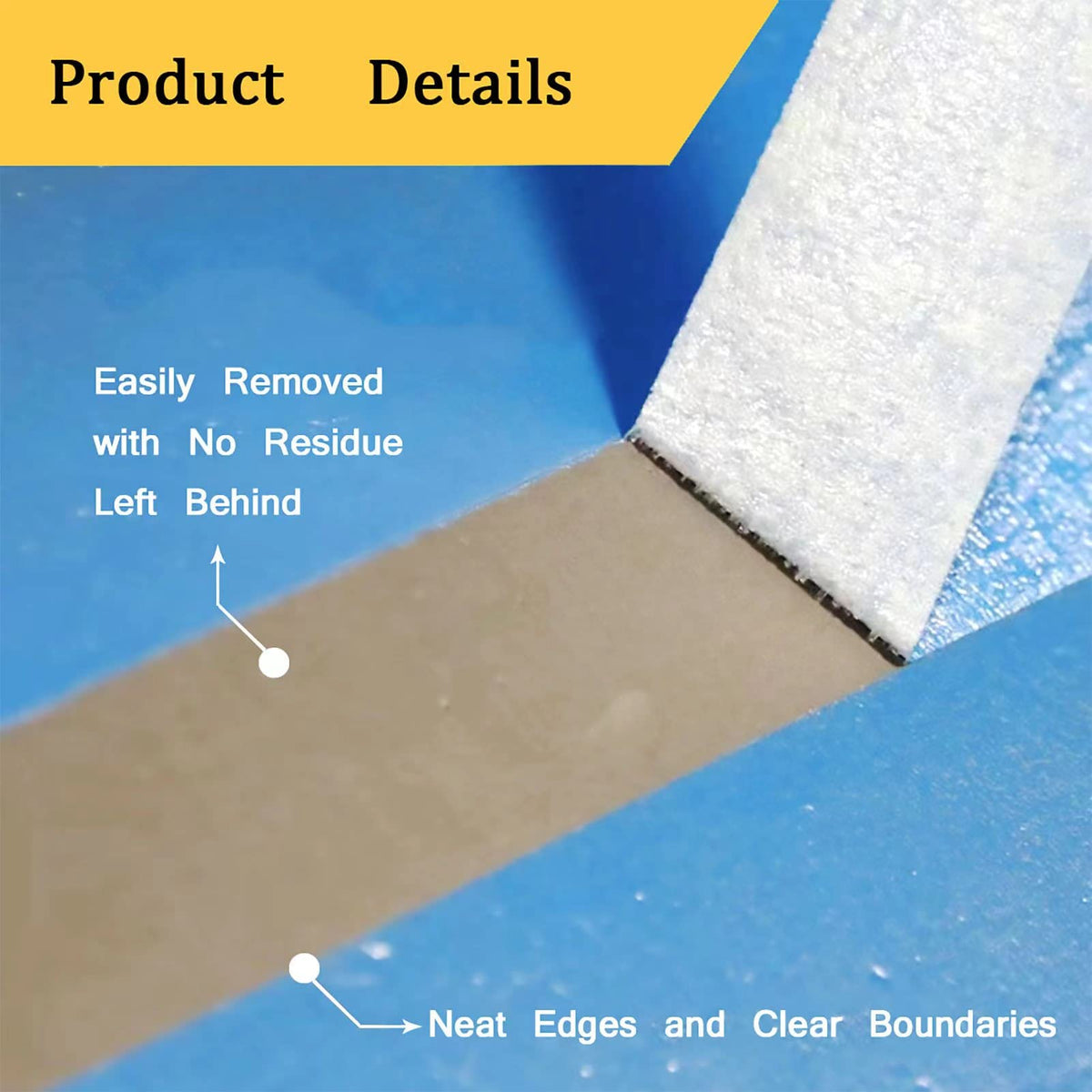 Lazybug studio masking tape adheres firmly to mouldings and surfaces