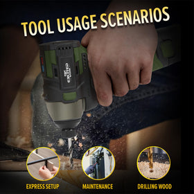 LAZYLAND 17V in-use shot demonstrating versatile cordless power