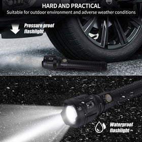 LBE Durable aluminum alloy body provides a rugged feel for camping and emergencies.