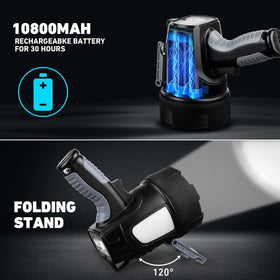LBE Spotlight 10800mAh battery indicator shows remaining charge.