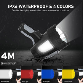 LBE Spotlight rugged waterproof body, built for rain and spray outdoors.