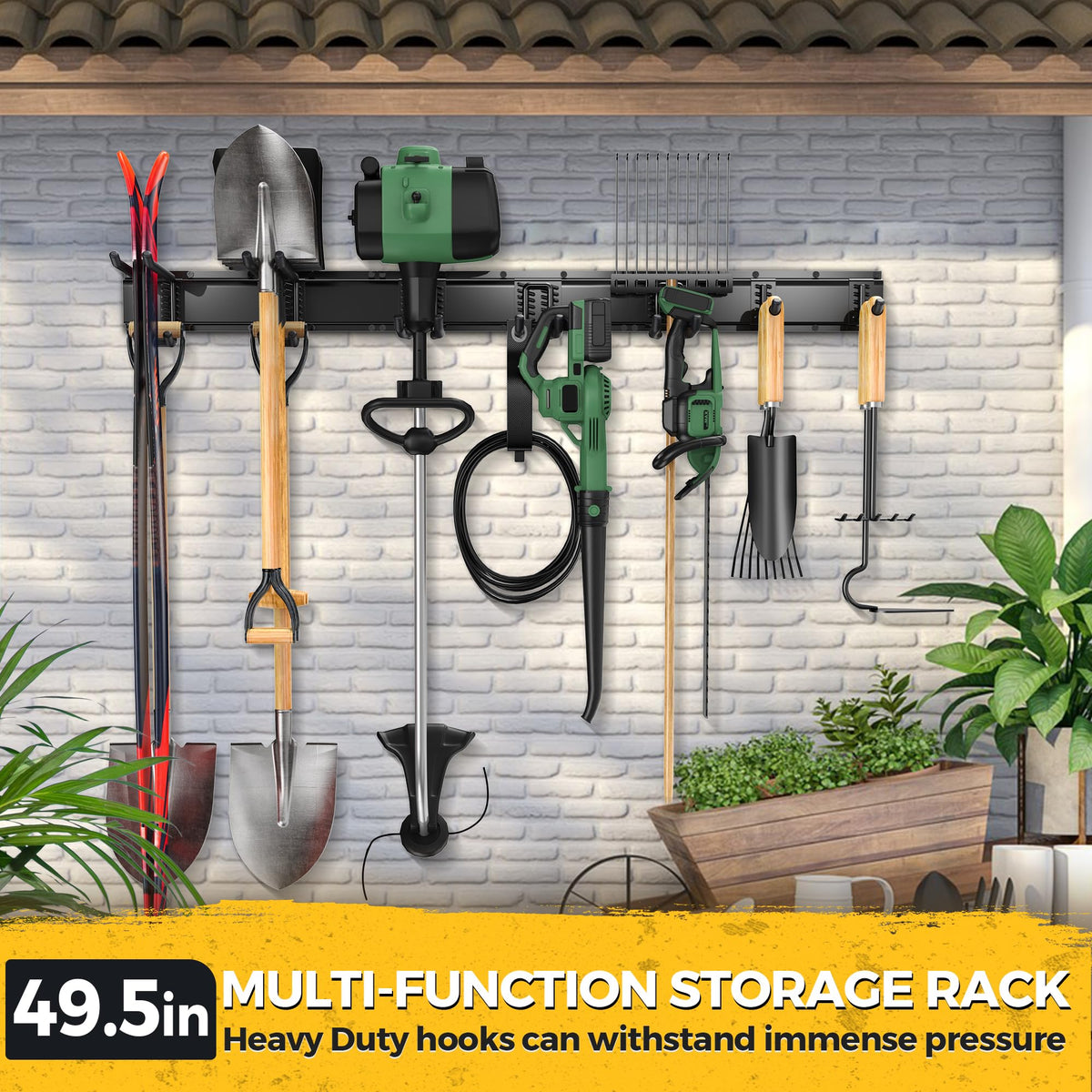 LBT rust-resistant finish keeps the rack looking new in damp spaces.