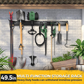 LBT rust-resistant finish keeps the rack looking new in damp spaces.
