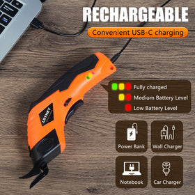 LBYNKY complete accessories include blades, USB-C cable, manual, and storage bag.