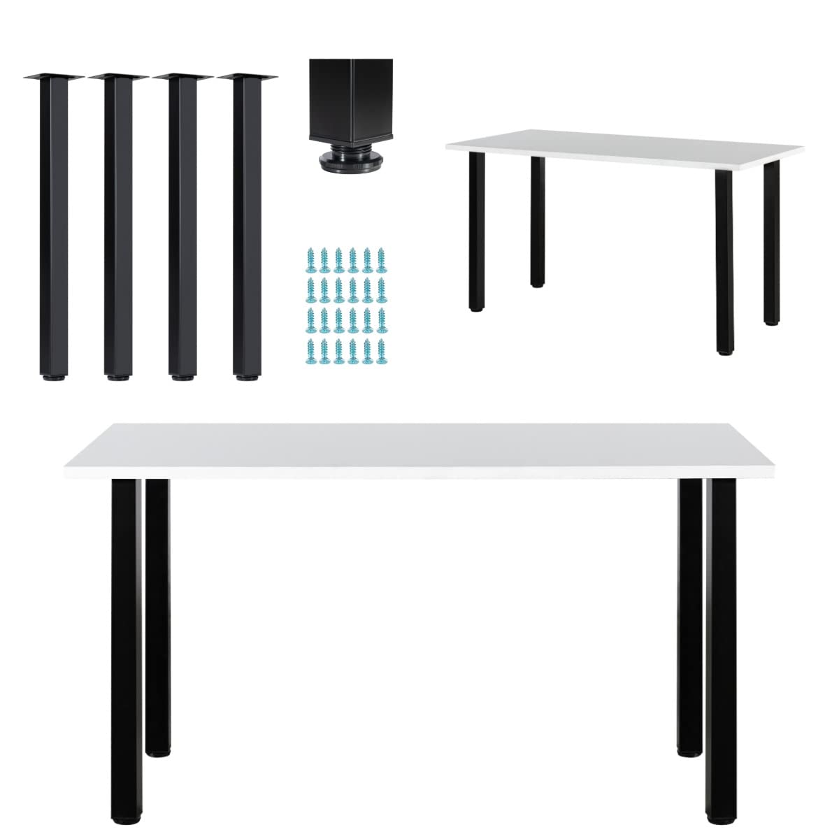 LCSDLHLSY versatile 28-inch legs suitable for DIY desks and tables.
