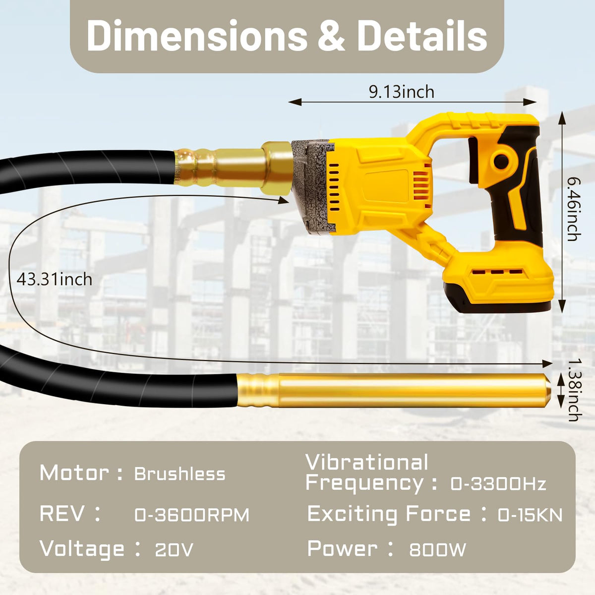 LCBBKYSQ demonstrated compatibility with DeWalt 20V batteries during cordless use.