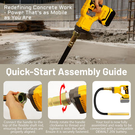 Die-cast aluminum head offers rugged, long-lasting performance.