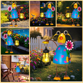 LCHPMY dog-lover garden gift statue adds whimsical charm to patios