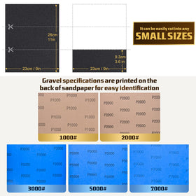 LCubro 2000-grit sandpaper sheet for fine finish on metal