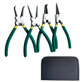 LCYLFH 7-inch straight external snap ring plier supports secure removal and installation.