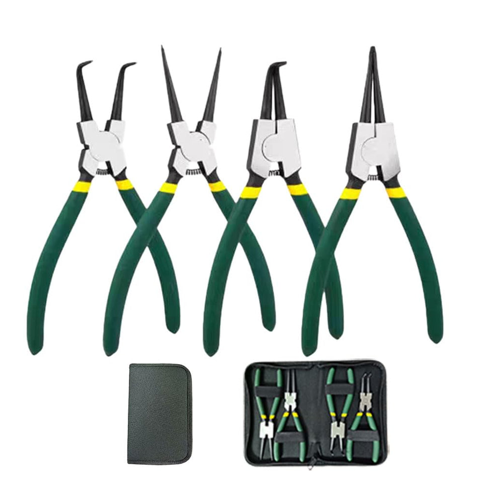 LCYLFH 7-inch straight internal snap ring plier for precise, one-handed installation in tight spaces.