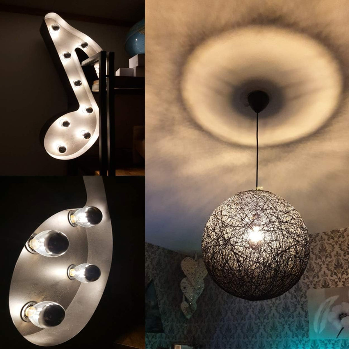 LDCHIUEN soft 2700K glow ideal for exposed fixtures and pendant lights
