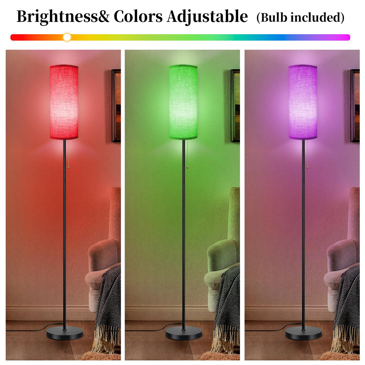 Ldeco LED bulb included for immediate bright lighting