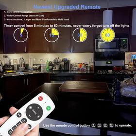 LDOPTO battery-powered cabinet light for flexible placement