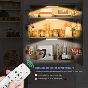 LDOPTO stick-on cabinet light with easy installation without nails