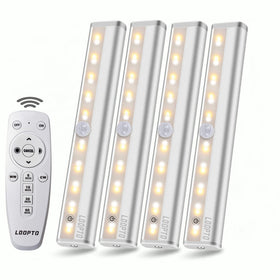 LDOPTO under-cabinet light with remote control for bright kitchen task lighting