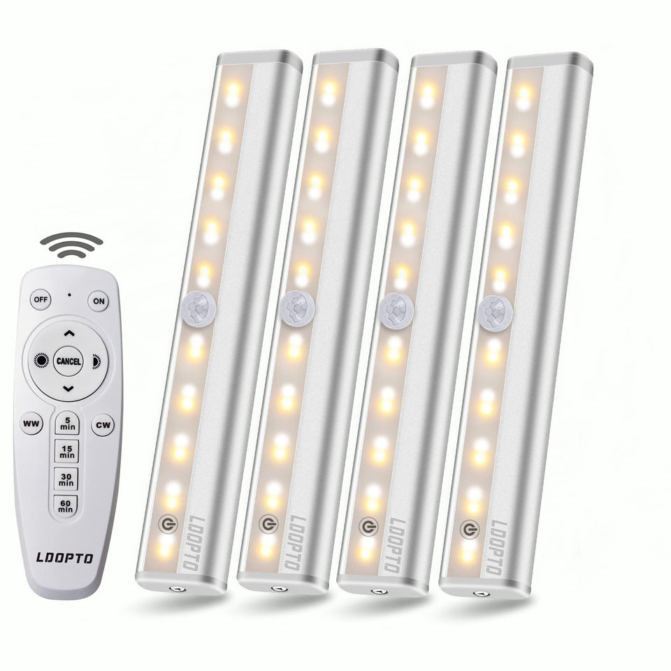 LDOPTO under-cabinet light with remote control for bright kitchen task lighting
