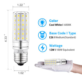 LDSZM LED bulb 6000K cool daylight for accurate color and clarity