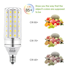 LDSZM E12 LED Corn Light Bulb 3-pack long lifespan up to 30,000 hours