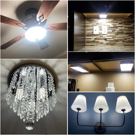 LDSZM E12 LED Corn Light Bulb 3-pack versatile for kitchens, living rooms