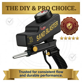 LE LEMATEC sand blaster compact-design supports portable on-site projects