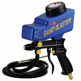 Le Lematec sand blaster gun kit assembly view for rust removal prep