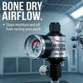 LE LEMATEC water separator dryer removes moisture for smoother coats.