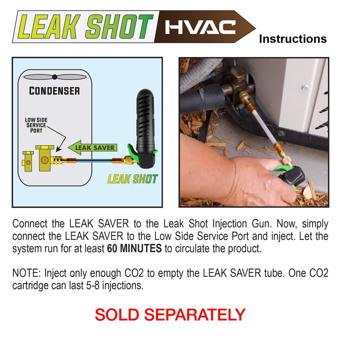 Leak Saver included components kit ready for AC drainage tasks.