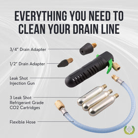 Leak Saver three-quarter-inch condensate line adapters for secure connections.