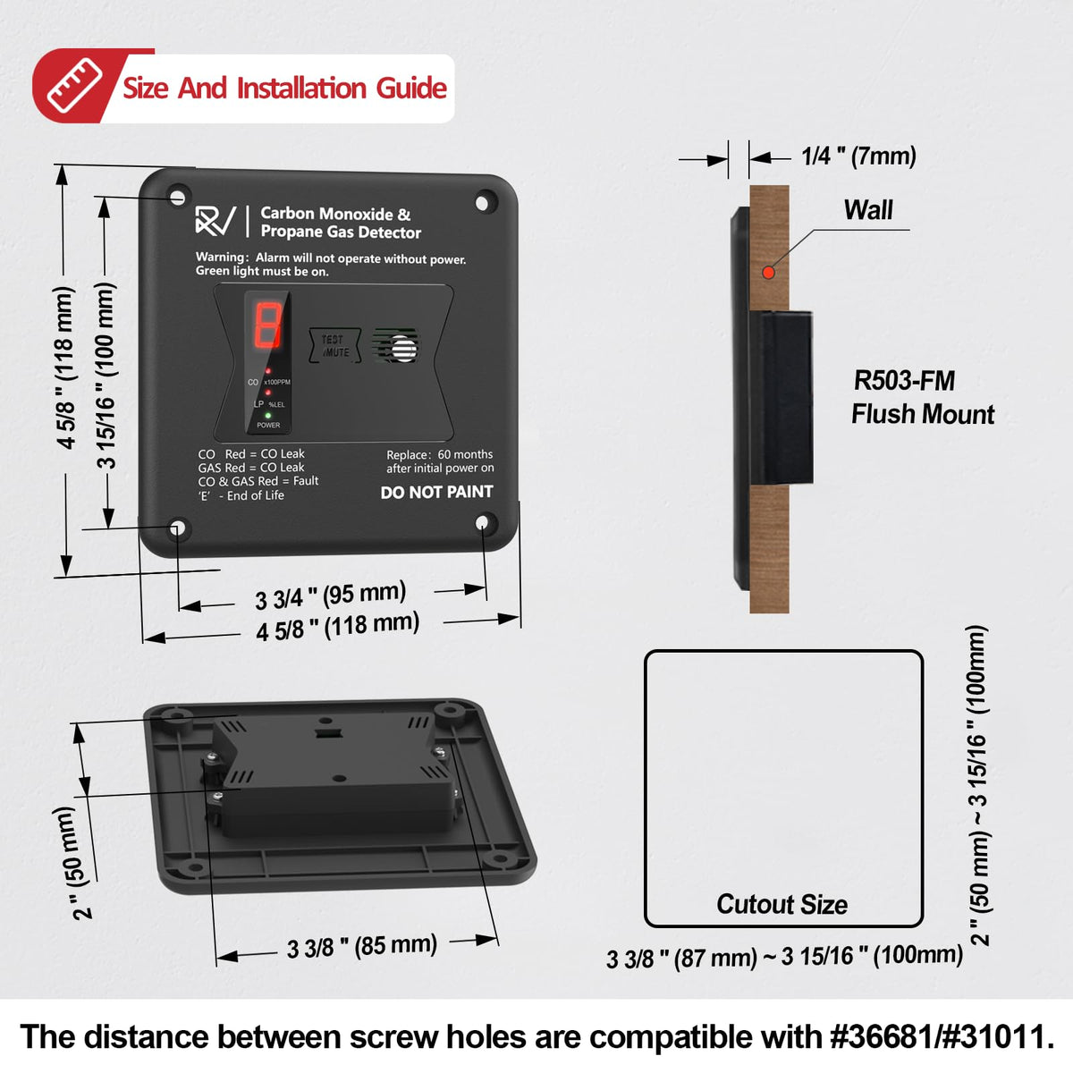Leakbee RV CO/LP detector lever-nut connector simplifies setup