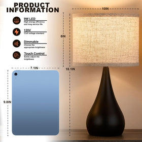 Leasgy 3-way dimmable lamp adapts from ambient glow to reading light.