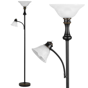 Leasgy 71-inch floor lamp with arc shade creating a soft, even glow