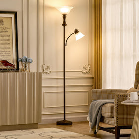 Leasgy adjustable arc angle floor lamp directs light precisely