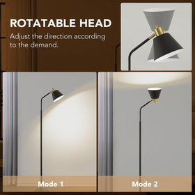 Leasgy double-base lamp stands securely in any corner