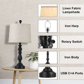 Leasgy gift-ready farmhouse lamps ideal for housewarmings and celebrations