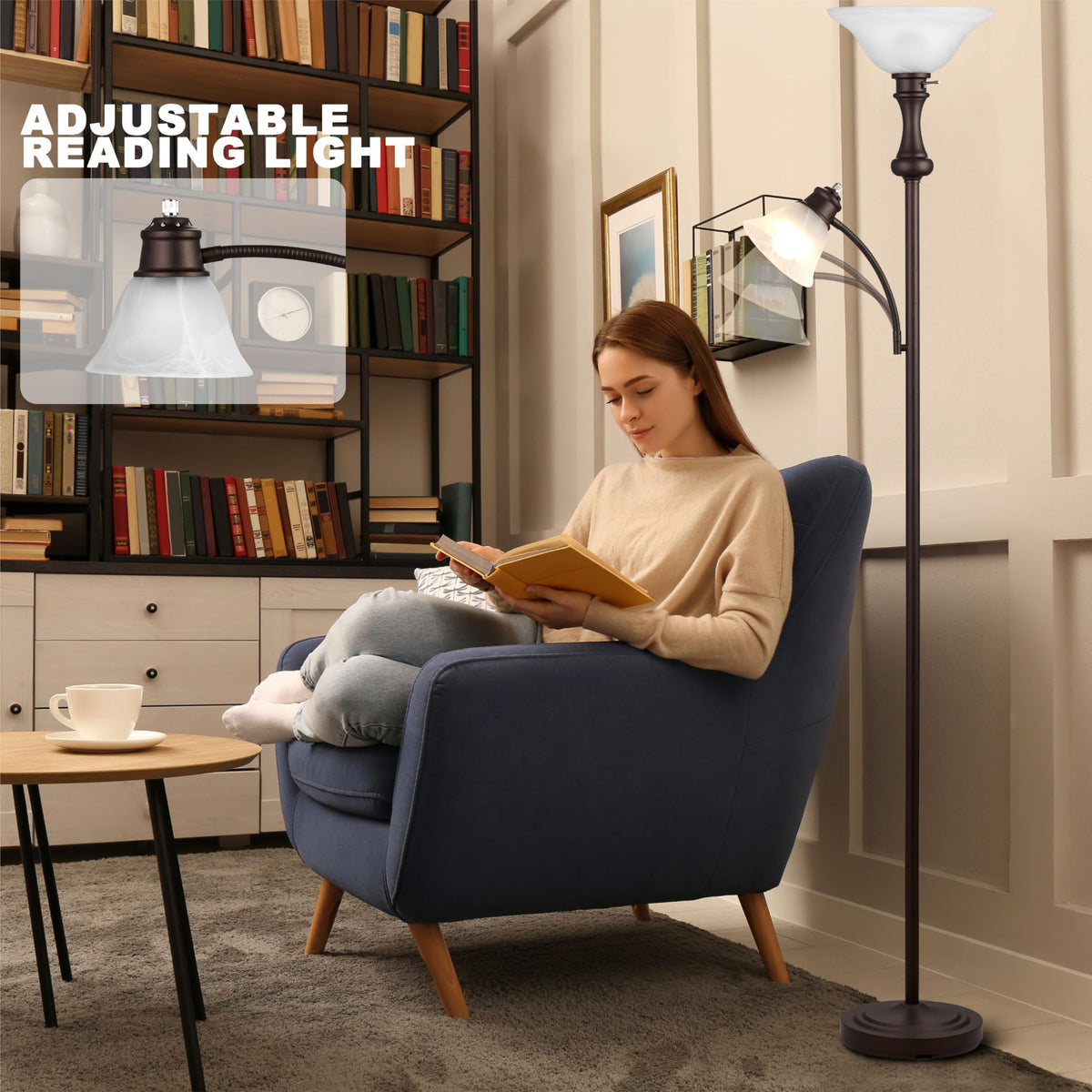 Leasgy heavy base standing lamp stabilizes your space