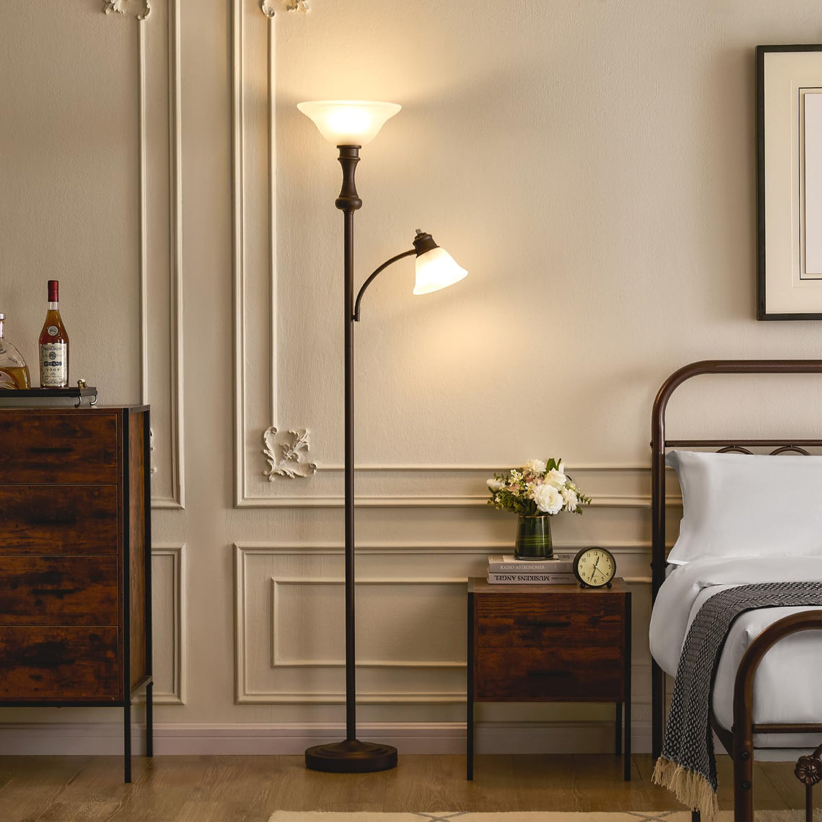 Leasgy modern retro design floor lamp complements decor
