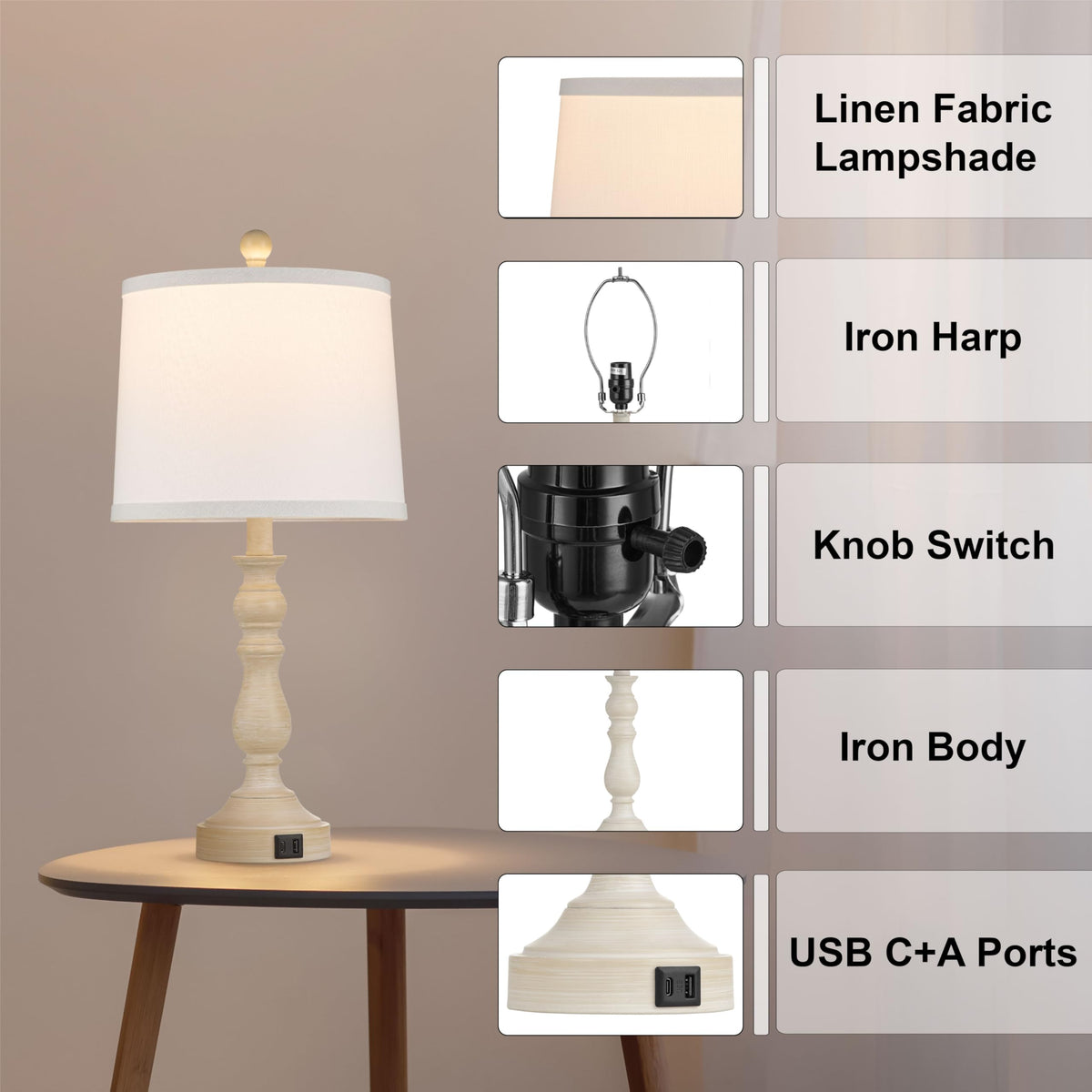 Leasgy retro design fits bedrooms, offices, and dining spaces