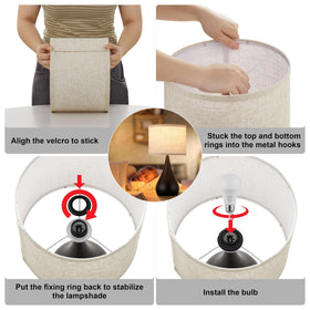 Leasgy set of two fits bedroom, office, or bedside lighting needs.