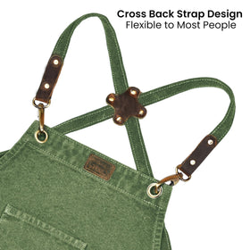 Leather Village durable 16 oz canvas apron for heavy-duty tasks.